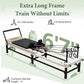 PAETA Pilates Reformer, 91" Foldable Reformer Pilates Machine with Adjustable Reformer Heights, Pilates Equipment with Piano Wire Spings and Jump Boards