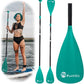 SUP Paddle, Stand Up Paddle Board Paddle Lightweight Adjustable 4-Piece Aluminium Kayak Paddles, Unique Lock Design Floating Alloy Shaft Paddle for Paddle Board