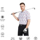 Men's Golf Polo Shirts Short Sleeve Striped Performance Moisture Wicking Dry Fit Golf Shirts for Men