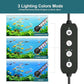 Led Aquarium Light with Timer, Submersible Aquarium Plant Light, Fish Tank Light with Auto On/Off, 3 Lighting Modes, Adjustable Brightness (26.8 in for 28-52inch Planted Tank), 14W