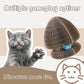 Kitty Curls Cat Toy Kurlz, Interactive Scratch Pad, Foldable Accordion,Cat Recyclable Scratcher with Ball (Orange)
