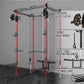 Eonfit E2 Power Cage，1500LB Squat Rack with Cable Crossover System.Multi-Function Power Rack for Home Gum.All-in-One Squat Rack with More Training Attachments
