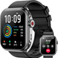 Smart Watch for Men Women, 1000mAh Battery 100-Day Standby Time, 1.85" HD Screen Fitness Tracker, 110+ Sport Modes, IP68 Waterproof, Heart Rate/Sleep Monitor, Fitness Watch for Android/iPhone(Black)