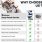 [Cozy Travel] Cat Carrier Pouch, Soft Cat Carrier for Small Cats, Kitten Carrying Bag, Restraint Bag for Nail Trimming, Vet Visits, Giving Meds, Car Travel - Klein Blue Upgrade