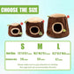 Guinea Pig Hideout Hamster Cage Accessories,Stump Style Soft Washable Hedgehog,Ferret,Rat Hammock for Cage,Chinchilla,Ferret, Bunny Bed,Small Animal Houses & Habitats(S)