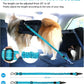 AUBELL Dog Seat Belt for Car,2 Pack Set 3-in-1 Adjustable Reflective Bungee Heavy Duty Dog Car Harness Tether with Clip Hook Latch & Buckle,Swivel Zinc Alloy Carabiner,Black+Blue