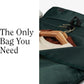 Halfday Convertible 2-in-1 Garment Duffel Weekender Bag 45L | Wrinkle-Free Travel, Hanging Suit Compartment, Shoe Pockets, Trolley Sleeve. Durable & Water-Resistant Carry-On, Hunter