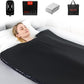 Low EMF Portable Infrared Sauna Blanket,Crystal Therapy Home Relaxation, Adjustable Timer 1-60 Min, 95-167℉ Temp Range, 6 ft x 2.95 ft, Durable PU Leather Cover