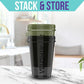 '-2 Pack- 20 oz Protein Shaker Bottles for Protein Mixes - 2x Wire Whisk, Leak Proof Shaker Cups for Protein Shakes and Pre Workout, Protein Shaker Bottle Pack, Protein Mixer Cup (Green&Black)