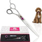 Kenchii Love Left Handed Dog Grooming Scissors, 8 Inch Straight Shears, Dog Scissors for Grooming, Professional Pet Grooming Scissors, Ergonomic & Comfortable