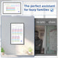 21.5 Inch Digital Calendar, Electronic Chore Chart, Smart Weekly and Monthly Planner 1920 * 1080P IPS Touchscreen Wall and Desk Calendar for Family Schedules, Black