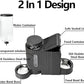 Automatic Cat Food Feeder and Water Dispenser,2 in 1 Gravity Cat Feeder and Water Dispenser with Stainless Steel Bowl,2 Pack Large Capacity Self Feeding for Small Medium Pets Puppy Kitten