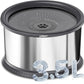 UPSKY 3.5L Dog Water Bowl,Large Capacity No Spill Dog Water Bowl,Stainless Steel Spill Proof Slow Water Feeder,No Splash Water Bowl with Anti-Slip Mat for Messy Drinkers Grey