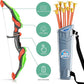 TEMI Bow and Arrow Set for Kids - Archery Toy Set - LED Light Up with Suction Cup Arrows, Target & Quiver, Indoor and Outdoor Toys for Children Boys Girls