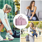 FIORETTO Women's Gym Duffle Bag with Shoes Compartment, 37L Capacity, Ideal for Travel, Gym, Sports, Duffel, Weekender