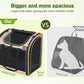 Pecute Cat Backpack with Widened Interior Space, Upgraded Dog Backpack Carrier with Various Ways to Carry, Pet Backpack with Breathable Mesh, Pet Travel Carrier with Soft Padded,Khaki