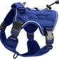 Heavy-Duty Tactical Dog Harness for Large Dogs, No Pull Adjustable Reflective Pet Vest with Molle System, K9 Military-Grade Control for Service Training, Outdoor & 10+ Breeds, Dazzling Blue, Small