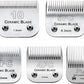 5PACK Dog Grooming Clipper Replacement Blades Compatible with Andis Pet Clipper/Oster A5/Wahl KM Series Dog Clipper with Ceramic Blade & Stainless Steel Blade (#10+5FC+7FC+3FC+4FC)