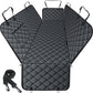Waterproof Dog Car Seat Cover for Back Seat - Durable, Scratch Proof Pet Hammock with Nonslip Design & Storage Pockets, Fits Cars, SUVs, Trucks - L, Black