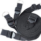 6pcs Black PU Adjustable Straps Sports Training Fitness Gear Home Yoga Set