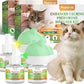 Cat Calming Diffuser with Three Timing Functions, 6-in-1 Cat Pheromones Calming Diffuser Kit, 120-Day Anxiety Relief, Stress Reduction & Relaxation for All Cats (2 Diffusers + 4 Refills)