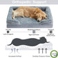 WNPETHOME Dog Beds for Large Sized Dogs, Washable Orthopedic Dog Couch Sofa Bed with Waterproof Lining & Non-Skid Bottom for Pet Sleeping