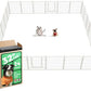 FXW Rollick Unleashed Dog Playpen for Indoor, Yard, RV Camping, 32 inch 24 Panels for Small and Medium Dogs, White│Patented