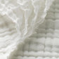 Carriediosa 100% Cotton Muslin Throw Blanket 66" X 90" Twin XL Size，4-Layers Summer Gauze Throws for Bed Couch，Soft Lightweight Breathable Linen Blankets Bedspread for Adults All Season，White