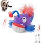 Potaroma Cat Toys Flapping Fish, Interactive Realistic Anglerfish Toy Stuffed with Catnip and Crinkle Paper Hangable Design for Bored Indoor Kittens 5.5 Inches