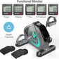 Under Desk Bike Pedal Exerciser Portable Mini Home Exercise Bike with 5LBS Flywheel Sitting Peddler Exerciser for Seniors Legs and Arms Trainer Physical Therapy Equipment Fitness Exercise Bicycle