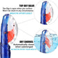 Aegend Dry Snorkel, Dive Mask Easy-Breath Free Diving Snorkel for Snorkeling Scuba Diving Freediving Swimming, with Top Dry Valve and Food-Grade Silicone Mouthpiece