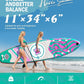 11'Stand Up Paddle Boards Surf Control with Premium SUP Board Accessories Backpack & Removable Fins, 34" Wide Inflatable Paddle Boards of All Skill Levels