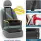 PETSFIT Small Dog Car Seat, Patent Safety Buckles Car Seat for Dogs, Puppy Car Seat with Safety Belt, Suitable for Small Pets Up to 25lbs (Black)