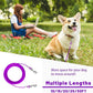 Dog Tie Out Cable 10/15/20/25/30 FT Runner for Yard Steel Wire Cable with Durable Superior Clips Purple Chains for Outside Dog Lead for Large Up to 165 Lbs