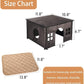 Wooden Guinea Pig House with Windows,Hamster Hideout, Large Size Suitable for Two Guinea Pig Hideout, Ventilated Wood Habitats Decor for Chinchilla, Hamster Mice Gerbils Mouse