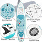 FBSPORT 11' Premium Stand Up Paddle Board, Yoga Board with Durable SUP Accessories & Carry Bag | Wide Stance, Surf Control, Non-Slip Deck, Leash, Paddle and Pump for Youth & Adult