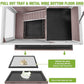 GUTINNEEN Rabbit Hutch Indoor Guinea Pig Cage Bunny House 36.6" Upgraded with Anti Chewing Edges, Cool Zinc Sheet, Leakproof PVC Layer, Wire Floor, Detachable Legs (Brown)