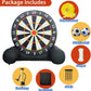Giant Inflatable Soccer Dart Board, 10ft Inflatable Soccer Kick Darts Games with Blower & 8 Sticky Soccer Balls, Outdoor Inflatable Soccer Target Dart Board Yard Game