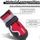 Dog Shoes Winter Snow Boots for Large Size Medium Dogs Reflective Anti-Slip Paw Protectors for Rain Booties Hot Pavement Hardwood Floors Running Water-Resistant Dog Shoes(Red, 2# (2XS))