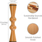 Body Back Wood Back Roller, Spine Stretcher & Aligner, Ma Roller, Back Cracker for Back Pain Relief and Muscle Recovery, Manual Back Massager, Wood Therapy Massage Tool (15 inch)