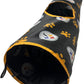 NFL Pittsburgh Steelers Cat Tunnel Tube Toy with Plush Football Catnip and Feathers Collapsible Tunnel for Cats to Play, Peek and Hide, Sporty & Fun Cat Tunnel Toy with Team Logo All-Over Design!