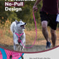 MIDOG No-Pull Dog Harness | Adjustable & Reflective Pet Harness Leash Set for Small Medium Large Dogs Walking, Training| No Choke, Front Clip, Soft Padded Vest with Easy Control Handle - Pink, L