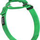Hyhug Solid Color Nylon Martingale Collar, Heavy Duty Escape-Proof Pup Dog Collar. (Small, Lime Green)