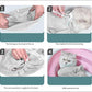 Anti-Scratch Silicone cat Shoes,Cat Claw Covers,Adjustable Multifunctional Anti-Bite Shower net Bag，Cat Grooming Mesh Bag,Cat Bathing Bag(Grey-2)
