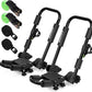 Folding Kayak Roof Rack Premium J-Bar for Canoe Carrier SUP Paddle Surfboard Mount on Car SUV and Truck Crossbar (1 Pair)