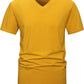 VEIISAR Premium V Neck T Shirts for Men - Modern Fitted Tees Vneck Undershirts