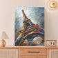 Paris Eiffel Tower Wall Art Paris Architecture Canvas Wall Decor Europe City Eiffel Tower Pictures Painting Print Artwork Framed Decorations Gifts for Living Room Bedroom Office 12"x16"