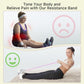 Fabric Resistance Band with Handles, 120lb Full-Body Excercise Band, Non-Slip Elastic Bands for Strength Muscle Training, Stretch Band Workout Equipment for Leg Arm Chest Core Wrist Ankle