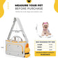 Small Dog Sling Carrier, Front Facing Dog Carrier Sling, Hands Free Pet Carriers Bag with Padded Adjustable Strap and Poop Dispenser Machine Washable for Small Dogs Cats Travel Outdoor-Grey