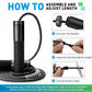 Weighted Jump Rope for Men, Women (1.5LB) - Alloy Steel Handles, Speed Skipping Rope, Gym,Indoor/Outdoor - Fitness, Workout, Boxing - Solid PVC & Cotton Rope